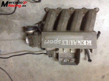 Colector con mariposa para clio sport.