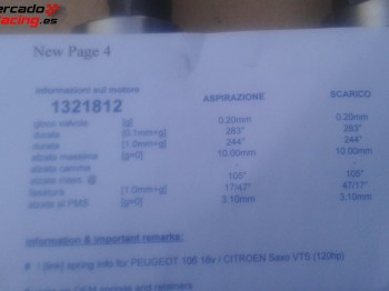 Arboles levas competicion