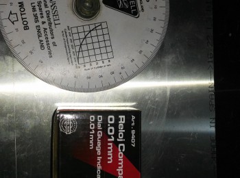 Reloj comparador-goniometro (para levas)