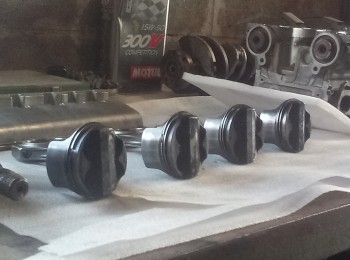 Bielas forjadas y pistones iasa sobremedida 