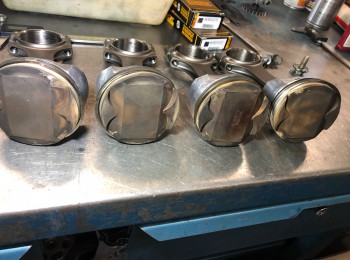 Pistones wossner y muelles de válvula catcams clío sport rs 