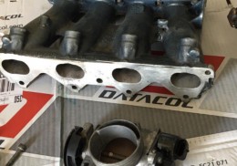 Admisión aluminio c2 con mariposa de clio