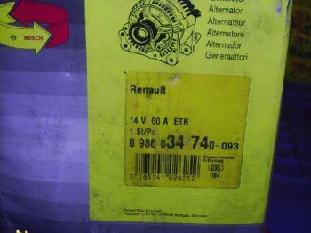 Alternador bosch nuevo a estrenar para gt turbo