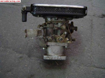 Carburador doble cuerpo weber 30 dic + colector +filtro fiat
