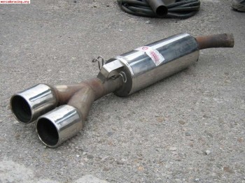 Vendo escape don silencioso de 2 bocas inoxidable