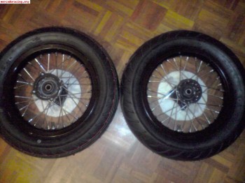 Llantas completas supermotard para pit bike