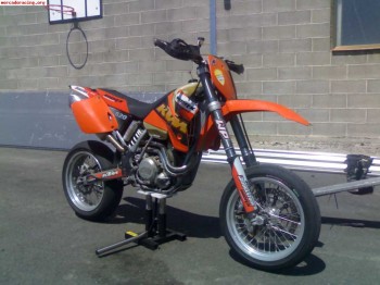 Ktm 520 exc 2000 pasada a supermotard