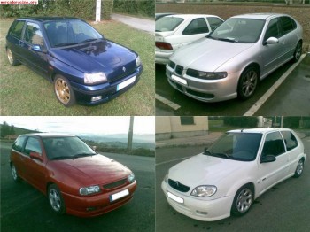 Williams, a4 avant, gt tdi,saxo vts,ibiza sdi, por moto