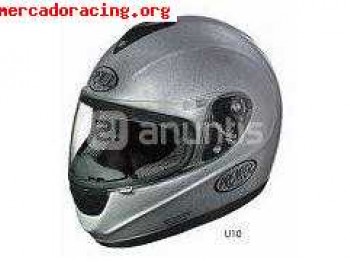 Casco premier monza plata mate u10 bm 