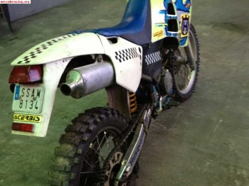 Cambio husqvarna 350cc de enduro documentada