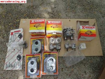 Kit completo carburación weber triple para bmw m30 y m20