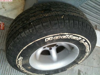 4 llantas para patrol de 10x15 desplazadas