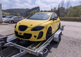 Seat león cupra tfsi + carro portacoches 2017 (2000kg)