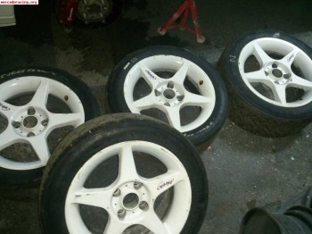 6 llantas speedline para psa con slicks 