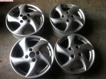 Llantas 206 xs 15 pulgadas aluminio