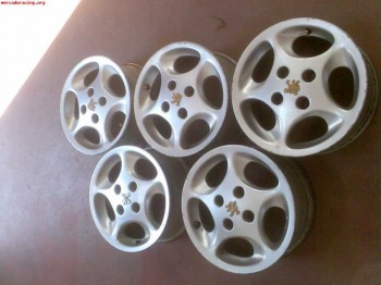 5 llantas peugeot 106 sport/gti