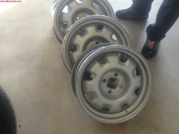 Llantas de chapa de clio 16v