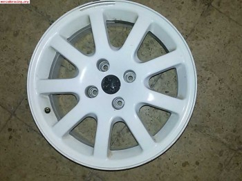 4 llantas de 206 gti con neumatico