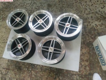 Juego de 5 llantas targa de época reconstruidas en braid