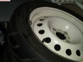 4llantas de aluminio con neumáticos en 15 para psa 