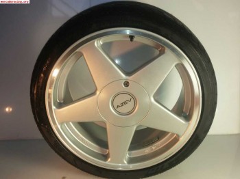 Llantas azev a 17  aluminio - 4x98 con neumaticos