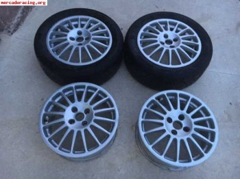 Llantas oz grises 4 x 100 en 16 