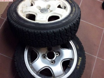 Llantas mi16 con neumáticos de tierra