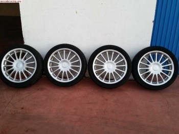 Vendo 4 llantas 17 pulgadas 4x100 con neumaticos seminuevos