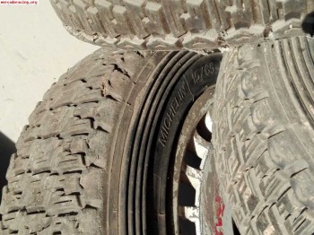 Llantas oz con neumaticos michelin de autocros