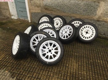 2 lotes de llantas braid y speedline para peugeot o citroen 