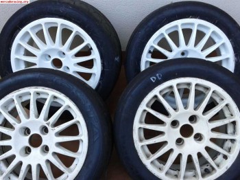 Llantas oz 4x100 15 pulgadas con neumaticos kumho k50