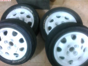 6 llantas de 205 gti blancas en venta