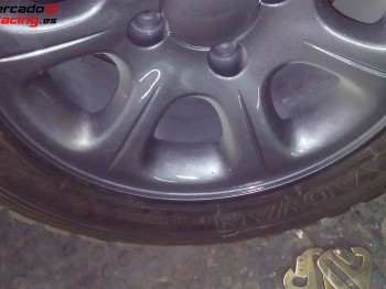 Llantas de saxo recien pintadas antracita