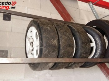Lote de 19 llantas 14  y neumáticos  900 €