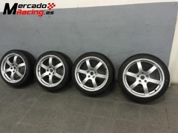 Llantas originales nissan 350z rays forged con neumáticos d