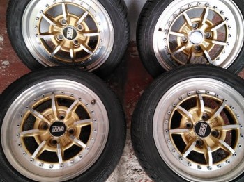 Se venden 4 llantas braid en 14 para renault