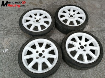 Se venden llantas peugeot 206 gti con neumaticos de calle