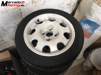 Llantas 205 gti con gomas nuevas!