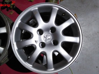 Vendo 4 llantas 206 gti en 15