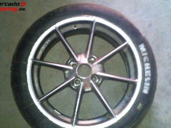 2 llantas en 17 4x100 con centrador de seat y volksvagen