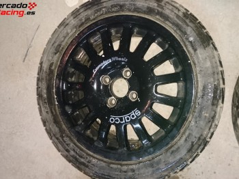 4 llantas sparco cromodora  en 15
