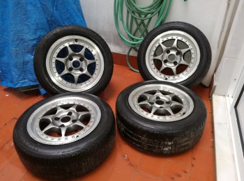 Llantas 15 4x108 tipo braid o targa