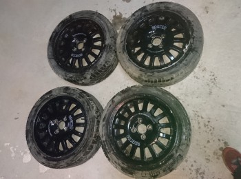 4 llantas sparco 4 x100 en 15 pulgadas 