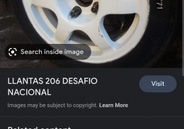 Vendo llantas del desafio 206 originales