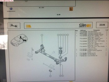 Puente trasero renaul sport original nuevo