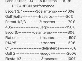 Amortiguadores decarbon 