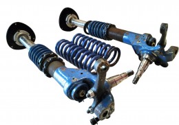 Dos amortiguadores delanteros bilstein con muy poco uso, regulables con carga bilstein, rótulas uni