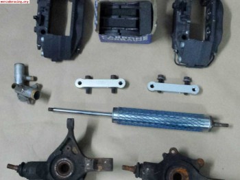 Pinzas brembo con adaptadores, bujes y discos copa c2