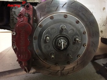 Frenos ap racing 6 pistones 332mm mitsubishi evo.