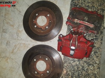 Pastillas galfer, discos y pinzas.